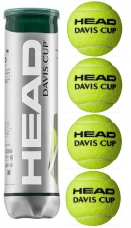 Natural tennis ball Head Davis Cup 4 pcs